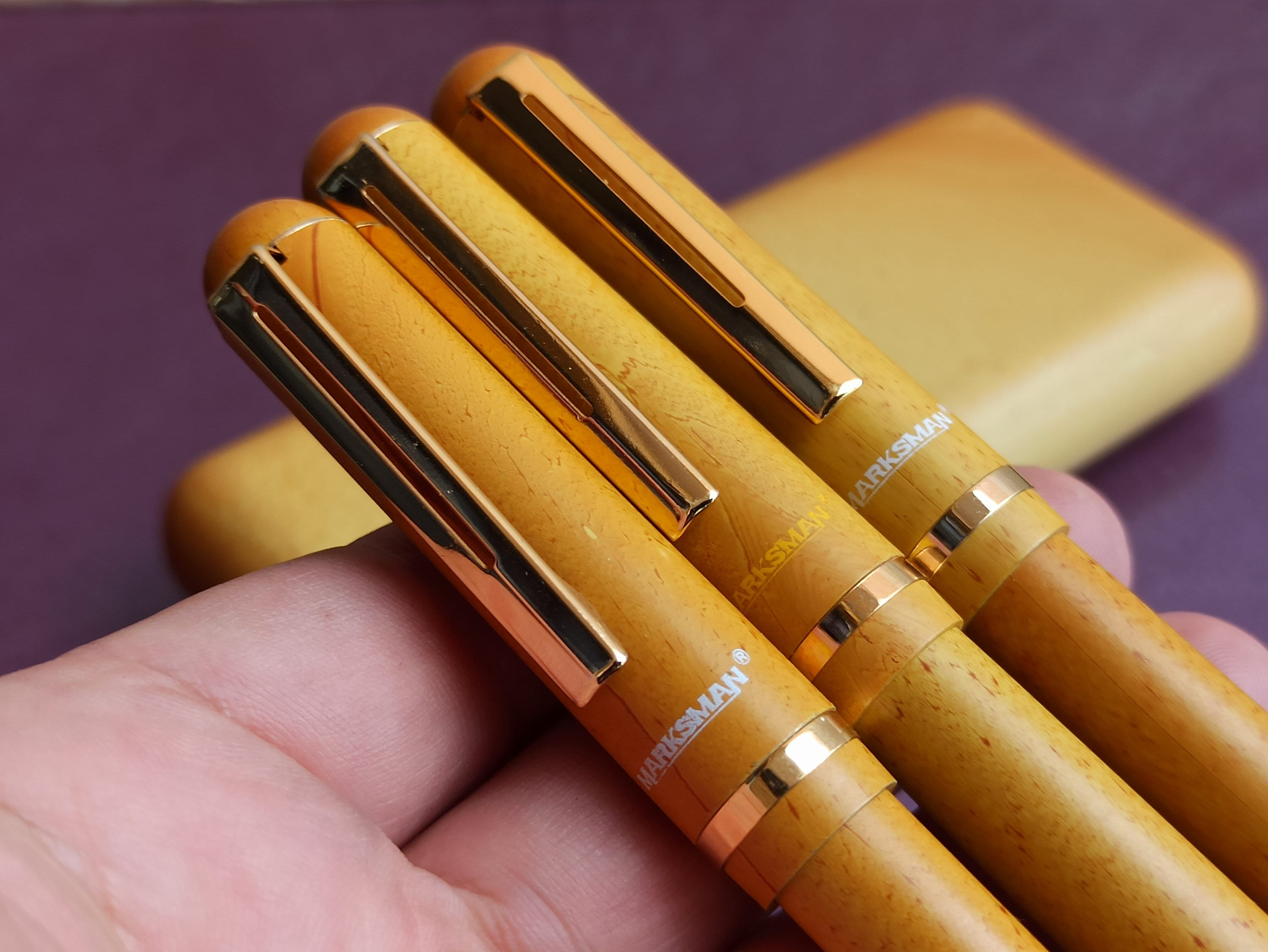 stylo plume ancien Marksman dans sa boîte d'origine