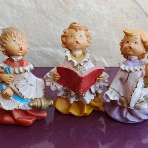 Fontanini Children Set of 3, Italy Children 1970, Fontanini Depose Italy Nativity Figurines, Depositato, Antique Depose Figurine