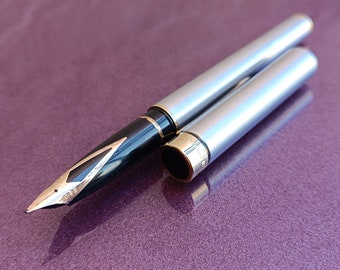 14K Gold Nib Sheaffer Ink Pen, Gold Filled Fountain Pen, 585 Gold