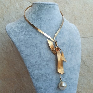 ZELDZAME Boruschka vergulde sieraden, vintage ketting Choker, antieke vergulde choker, Spaanse vintage ketting, limited edition
