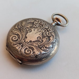 1900 OMEGA Mechanical Silver Watch, Silver Pocket Watch, Silver Spamp ...