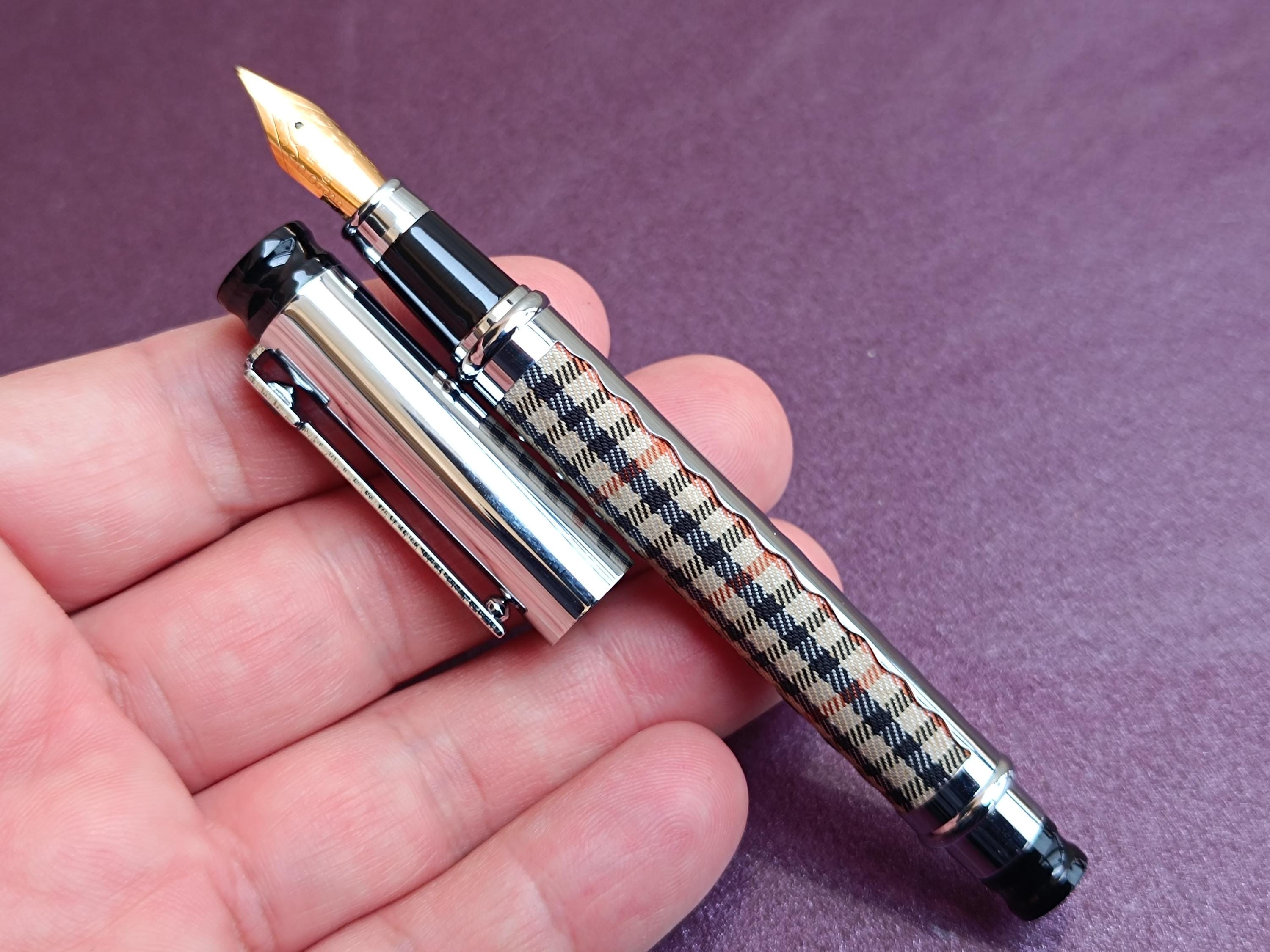 Vaccaro Fountain Pen With Swarovski Stones, Vaccaro Fountain Pen