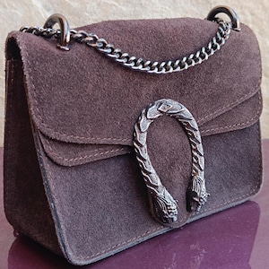 Borse in Pelle Leather Vintage Mini Bag, Leather Hand Bag, Borse in Pelle Hand Bag, Leather Bag