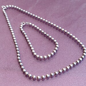 925 Silver Necklace and Bracelet, 925 Silver Necklace, 925 Silver Bracelet, Retro Silver Necklace, Vintage Silver Bracelet, Silver Jewelry