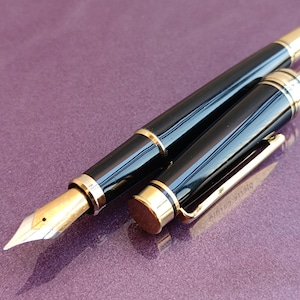 Penna stilografica Pierre Cardin, penna stilografica, penna stilografica riempita d'oro, penna stilografica vintage, penna a inchiostro retrò, penna stilografica antica, penna a inchiostro