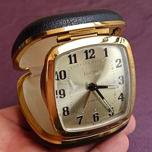 EUROPA Alarm Clock With Mechanical Mechanism 2 Jewels, Vintage Alarm Clock, Mechanical Watch, Retro Mechanical Clock, Vintage Clock, Germany