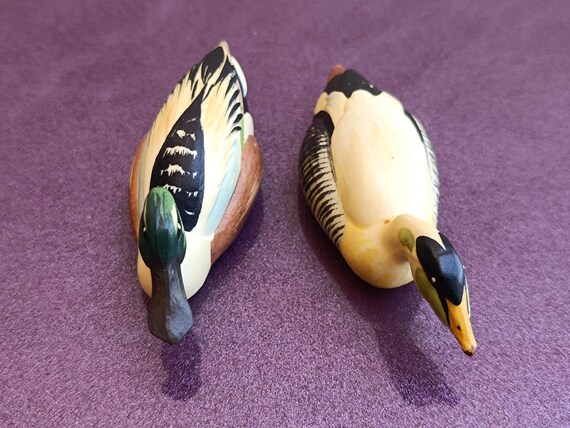 専用です☆当時物USAヴィンテージカード ベビー③⑩＆フラワー①＆アニマル⑧⑨ 1960s TORIART ANRI Wildlife Collection Shoveler and Common Eider