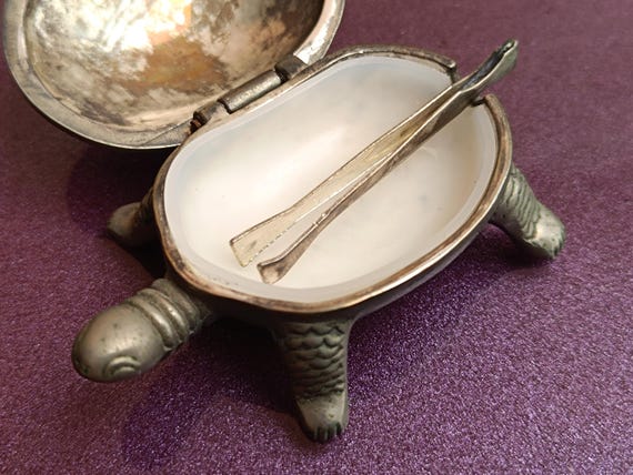 1980s Pill Box Turtle, Vintage Pill Case, Cool Pill Case, Small Pill Box, Pill Organizer, Pill Case Gift, Pill Box For Purse View 3