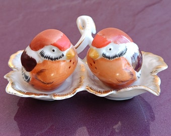 vintage Birds Porcelain Salt and Pepper Shakers, Oiseaux en céramique, Porcelaine de collection, Figurine d’oiseaux vintage, Oiseaux en porcelaine