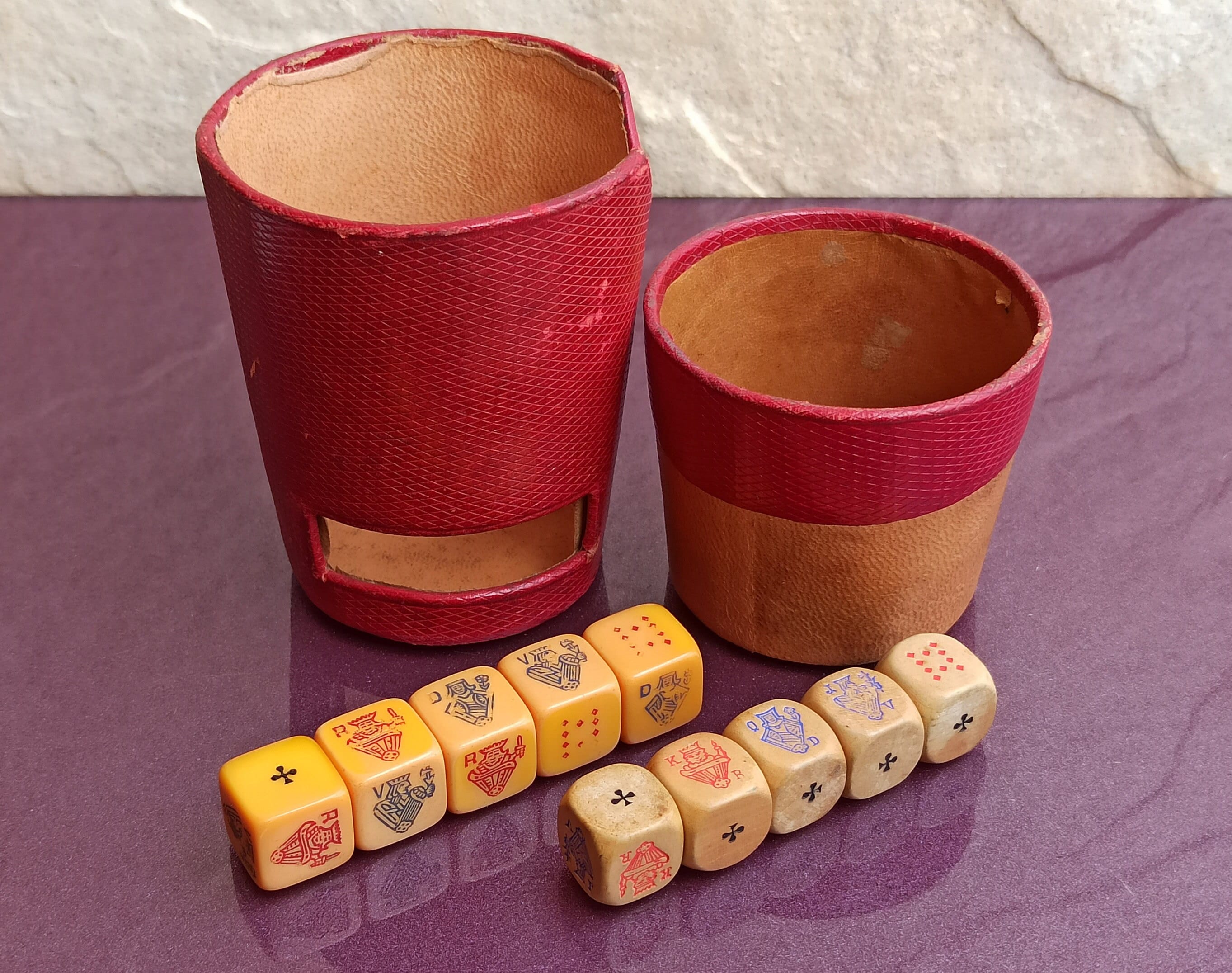 ヴィンテージ　希少　ポーカーダイス　セット Vintage poker dice - Etsy 日本