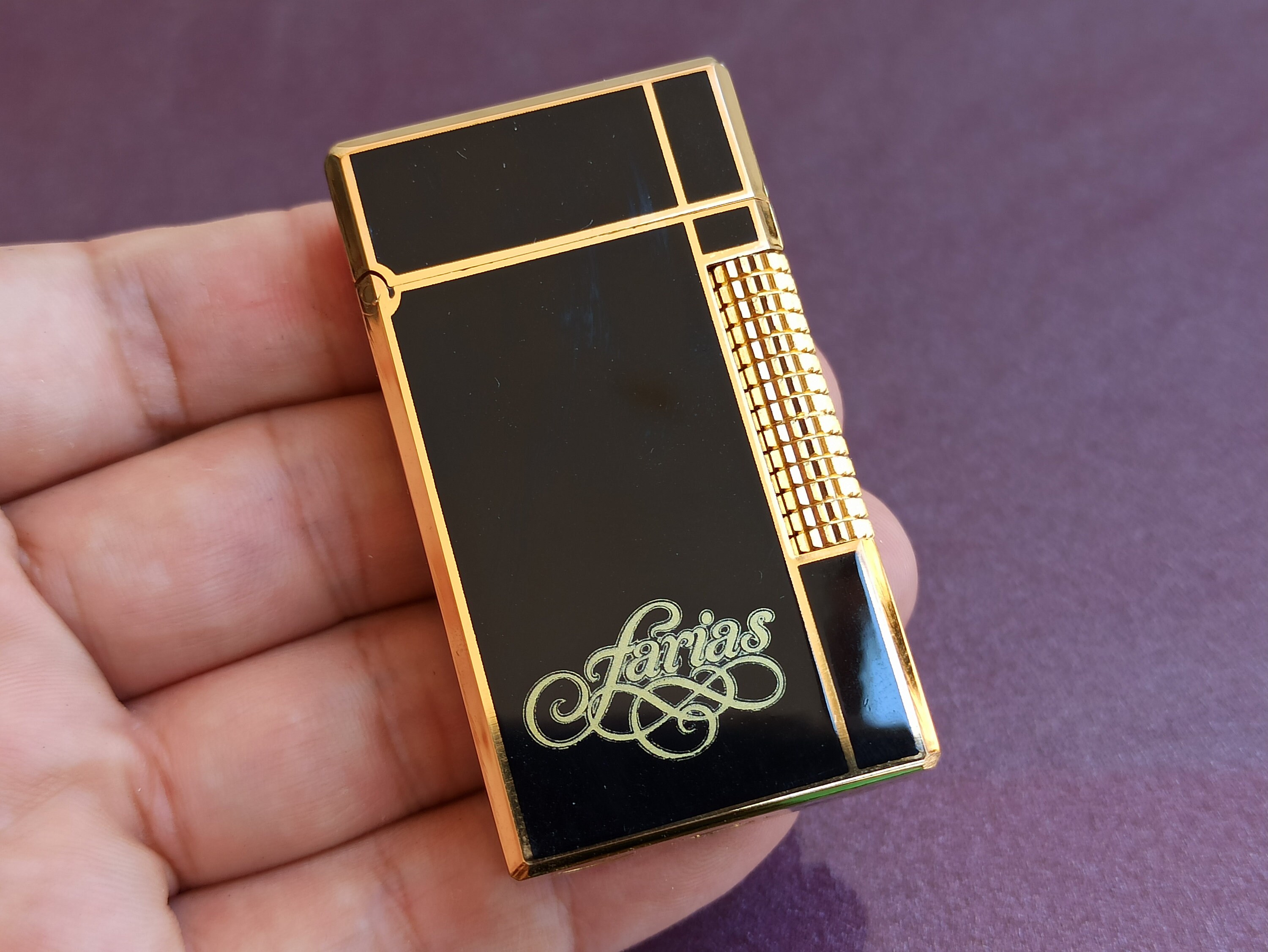 Buy ZAIMA SAPHIR Gold Filled Vintage Lighter, Antique 1970