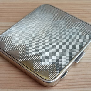 101 gr Silver Cigarette Case, Antique Silver Cigarette Case, Sterling Silver Case, Solid Silver Gift, Vintage Cigarette Case, Made in France