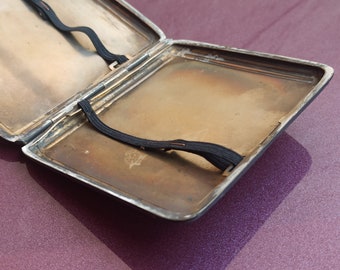 1920s cigarette case 1920 Silver Case, Vintage Silver Cigarette Box, Antique Cigarette Case, Retro Silver Cigarette Cartier | Gold and enamel