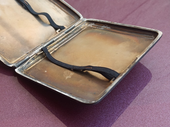 アンティーク シガレットケースシルバーSILVERレトロ