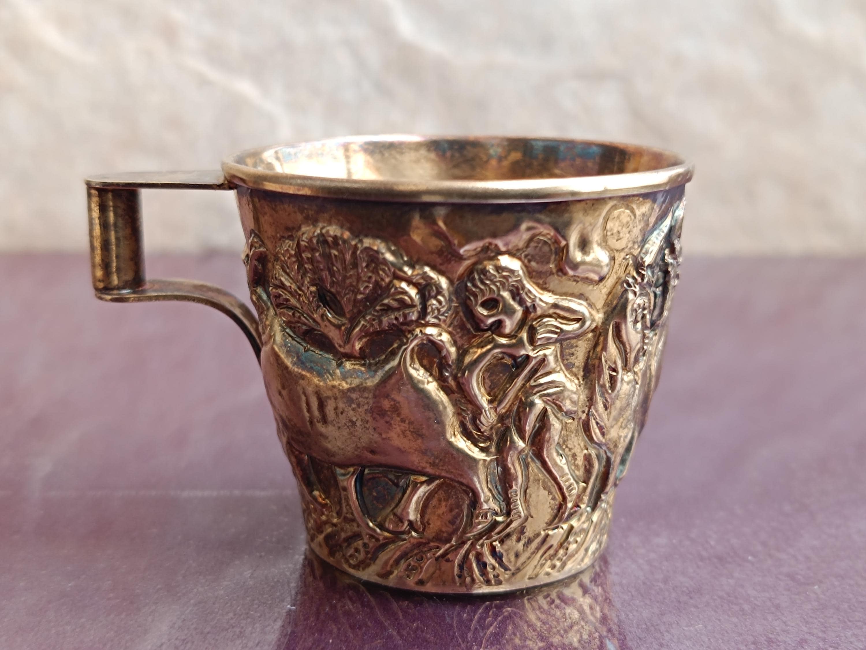 925 Silver Lalaounis Cup Ilias Lalaounis Gilded Sterling Silver