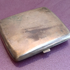 Portasigarette in argento 800 del 1900, scatola per sigarette in argento vintage, portasigarette antico, portasigarette in argento retrò