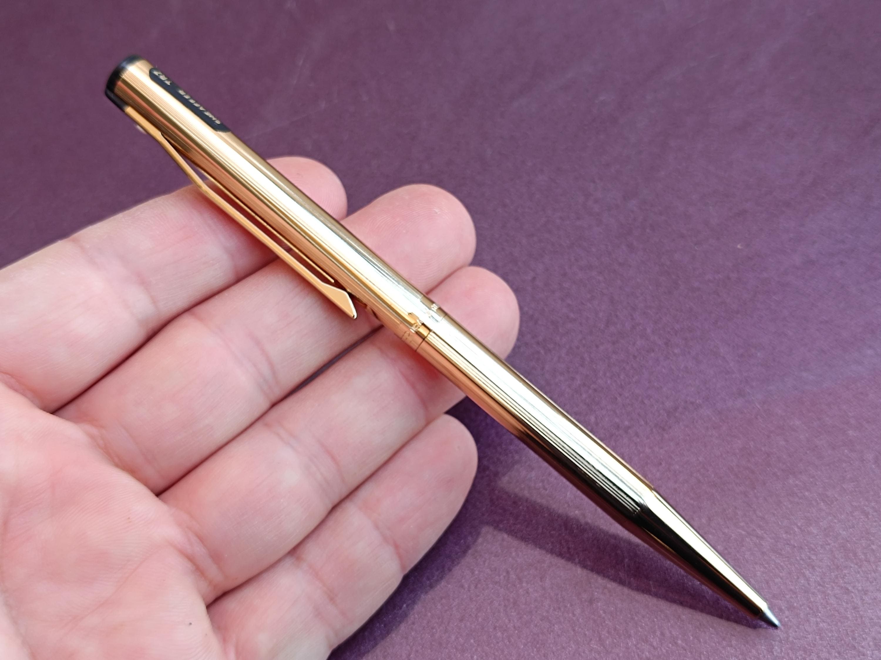 SHEAFFER ゴールドエレクトロプレート ボールペン 1980s SHEAFFER TRZ Gold Electroplated Model 70 Ballpoint Pen