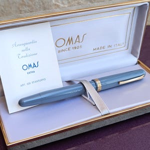 OMAS EXTRA 620 Füllfederhalter, Vintage Füllfederhalter, Gold gefüllter Federfüller, Retro Füllfederhalter, Füllfederhalter, Federgröße M, Italien