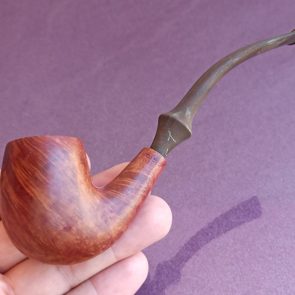 CLIPPER High Class Briar Smoking Pipe 512, Briar Pipe, Tabakspijp, Vintage Rookpijp, Houten Pijp, Oude Pijp, Biljartpijp