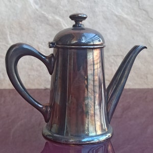 1940 Christofle Silver Plated Metal Blanc Teapot, Vintage Christofle Silver, Silver Plated Teapot, Antique Christofle Teapot
