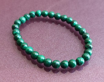 Genuine Malachite Bracelet, Natural Malachite Bracelet, Antique Malachite Bracelet, Vintage Gemstone Bracelet, Malachite Jewelry, Malachite