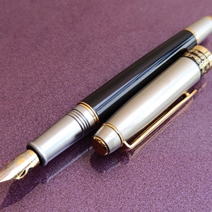 Füllfederhalter, Tintenstift, Goldgefüllter Füllfederhalter, Retro-Füllfederhalter, Füllfederhalter, Antiker Stift, Tintenstift, Füllfederhalter mit Iridiumspitze