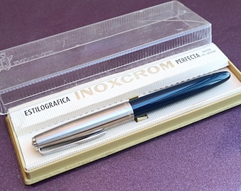 INOXCROM Fountain 55 Pen, 1960 Fountain Pen, Vintage Fountain Pen, Retro Fountain Pen, Antique Fountain Pen, Retro Spanish Pen, Spain