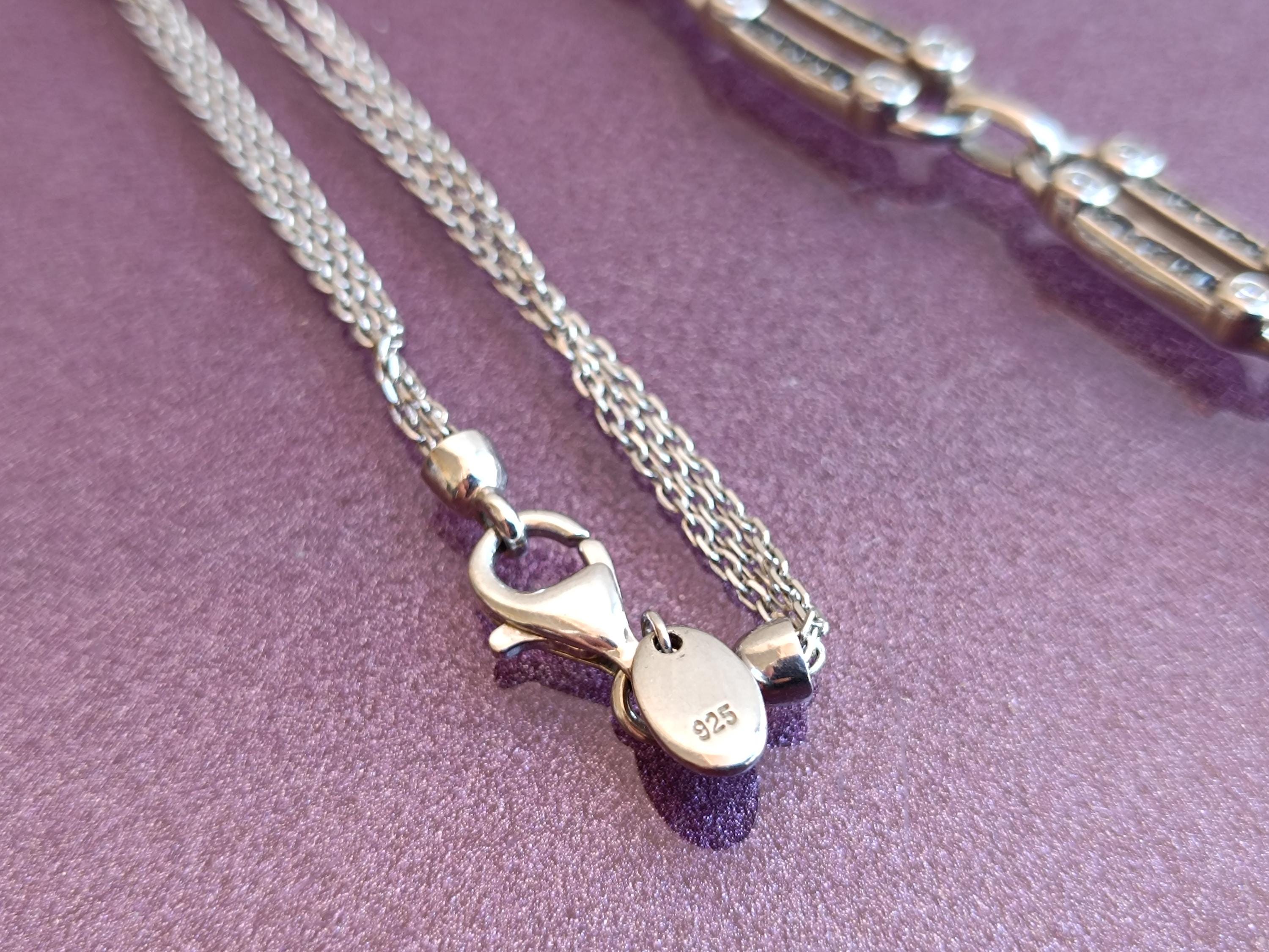 925 Silver Folli Follie Necklace, Folli Follie Necklace, Silver 