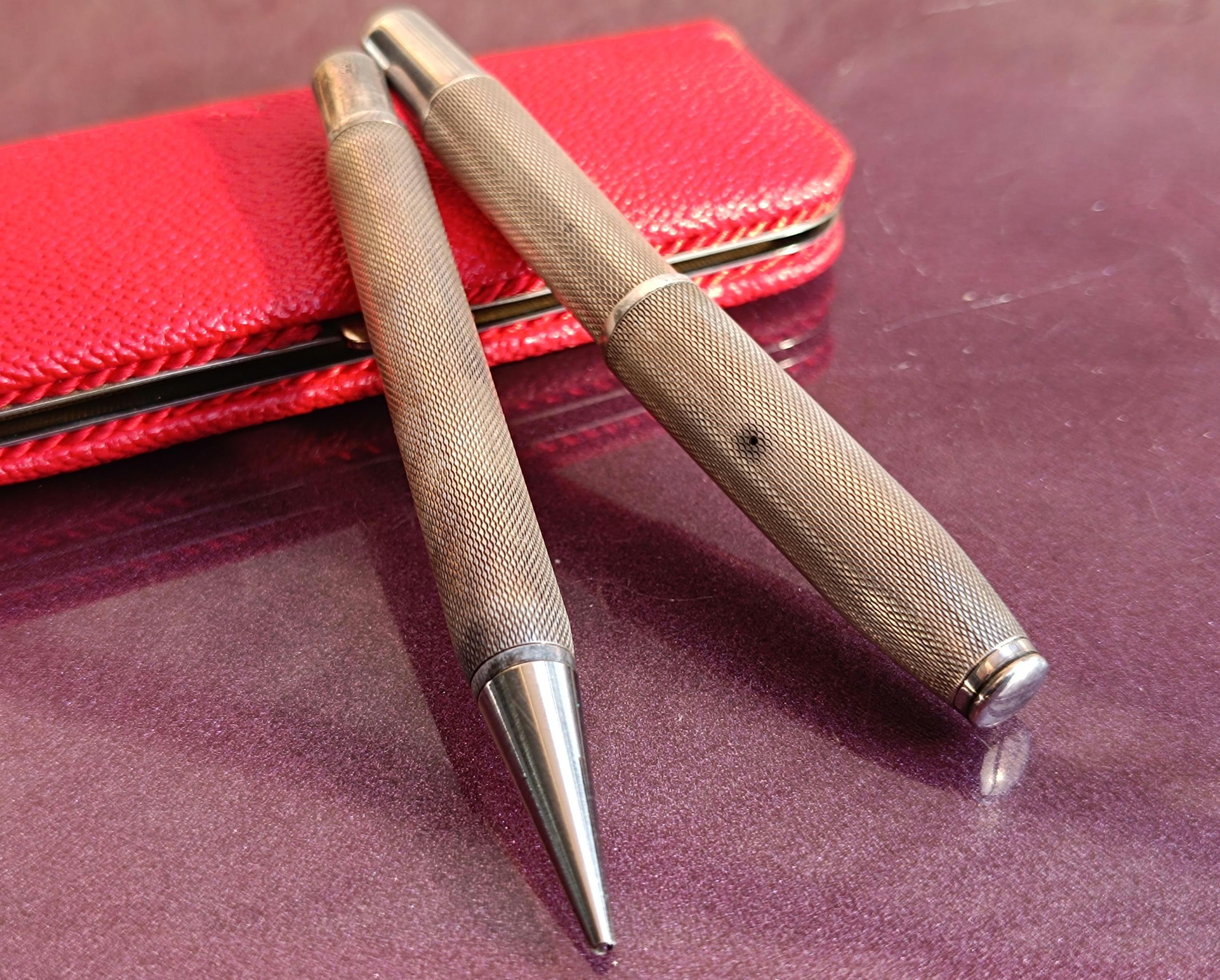 Stylo Plume Vintage De Luxe Avec Plume En Or 14 Carats - Pièce Unique D'occasion