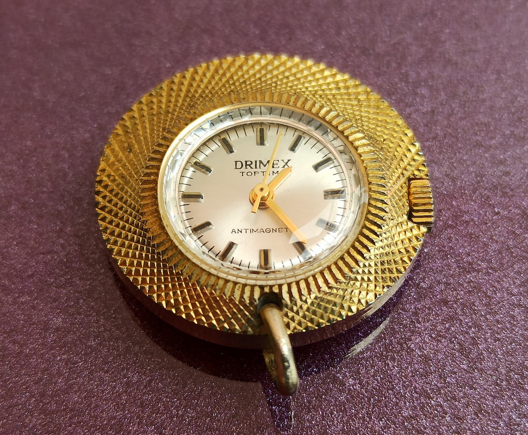 Drimex Toptime Vintage Watch Pendant, Hand Manual Winding