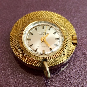Drimex Toptime Vintage Watch Pendant, Hand Manual Winding, Mechanical Watch, Vintage Pocket Watch, Pendant Watch, Vintage Watch, Swiss Made