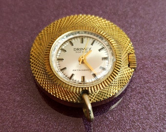 Pendentif de montre vintage Drimex Toptime, remontage manuel à la main, montre mécanique, montre de poche vintage, montre pendentif, montre vintage, fabrication suisse