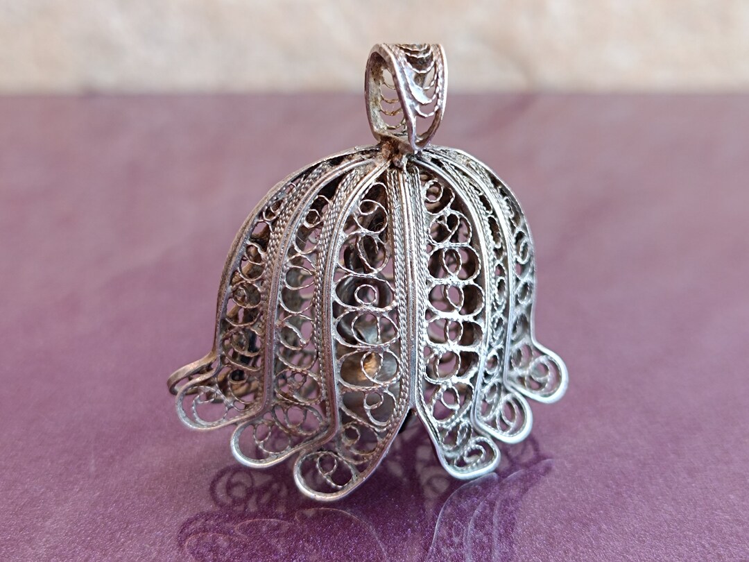 Silver Rattler 1930 Silver Filigree Baby Silver Rattle, Antique Silver Rattle, Baby ...