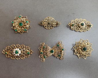 Vintage Brooch, Czech Glass Brooch, Filigree Czech Brooch, Bohemian Jewelery, Lovely Filigree Brooch, Lovely Vintage Style, Antique Brooch