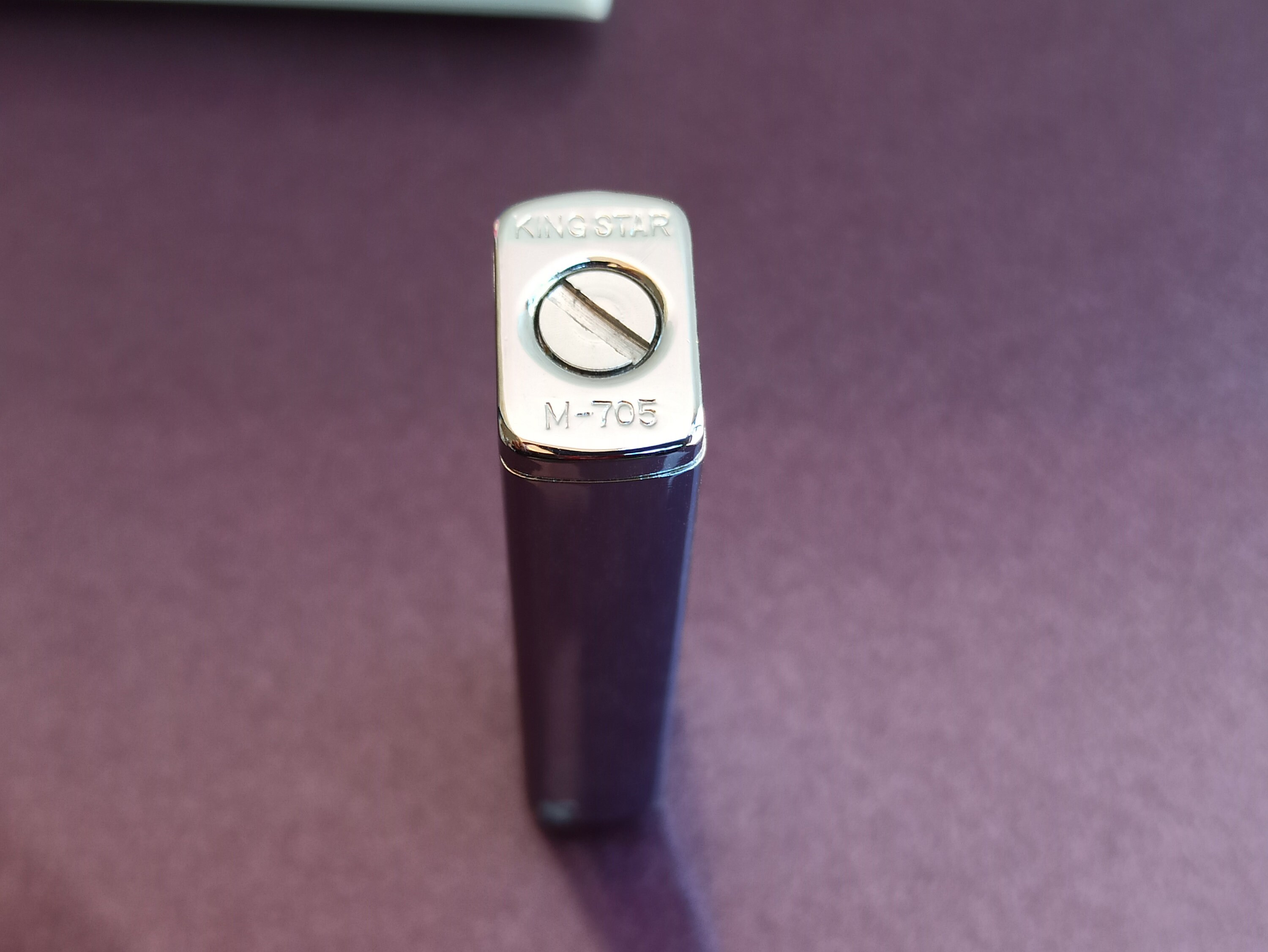 1970 KING STAR M-705 Gas Lighter, Vintage Lighter, Untested 