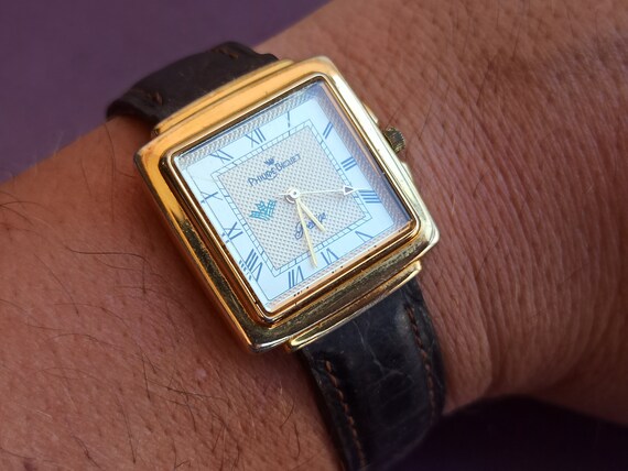 No funciona 23K Philippe Biguet reloj de cuarzo lleno de oro