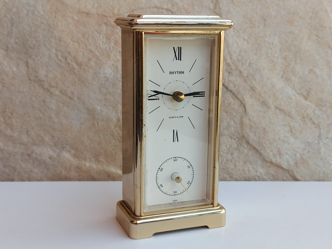 RHYTHM Quatrz Alarm, Alarm Clock With Quartz Mechanism, Vintage