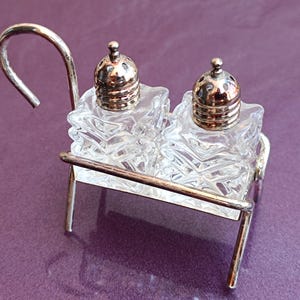 1980 Silver Plated Pepper and Salt Shakers, Pepper and Salt Shaker, Pepper Shaker, Miniature Salt Shaker, Salt Shaker, Salt & Pepper Shakers