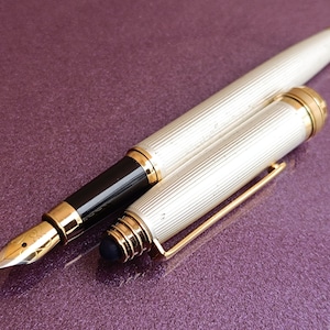 Füllfederhalter, Tintenstift, Goldgefüllter Füllfederhalter, Retro-Füllfederhalter, Füllfederhalter, Antiker Stift, Tintenstift, Füllfederhalter mit Iridiumspitze