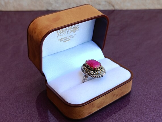 Ruby 925 Silver Ring, Ruby Silver Ring Silver, Si… - image 1