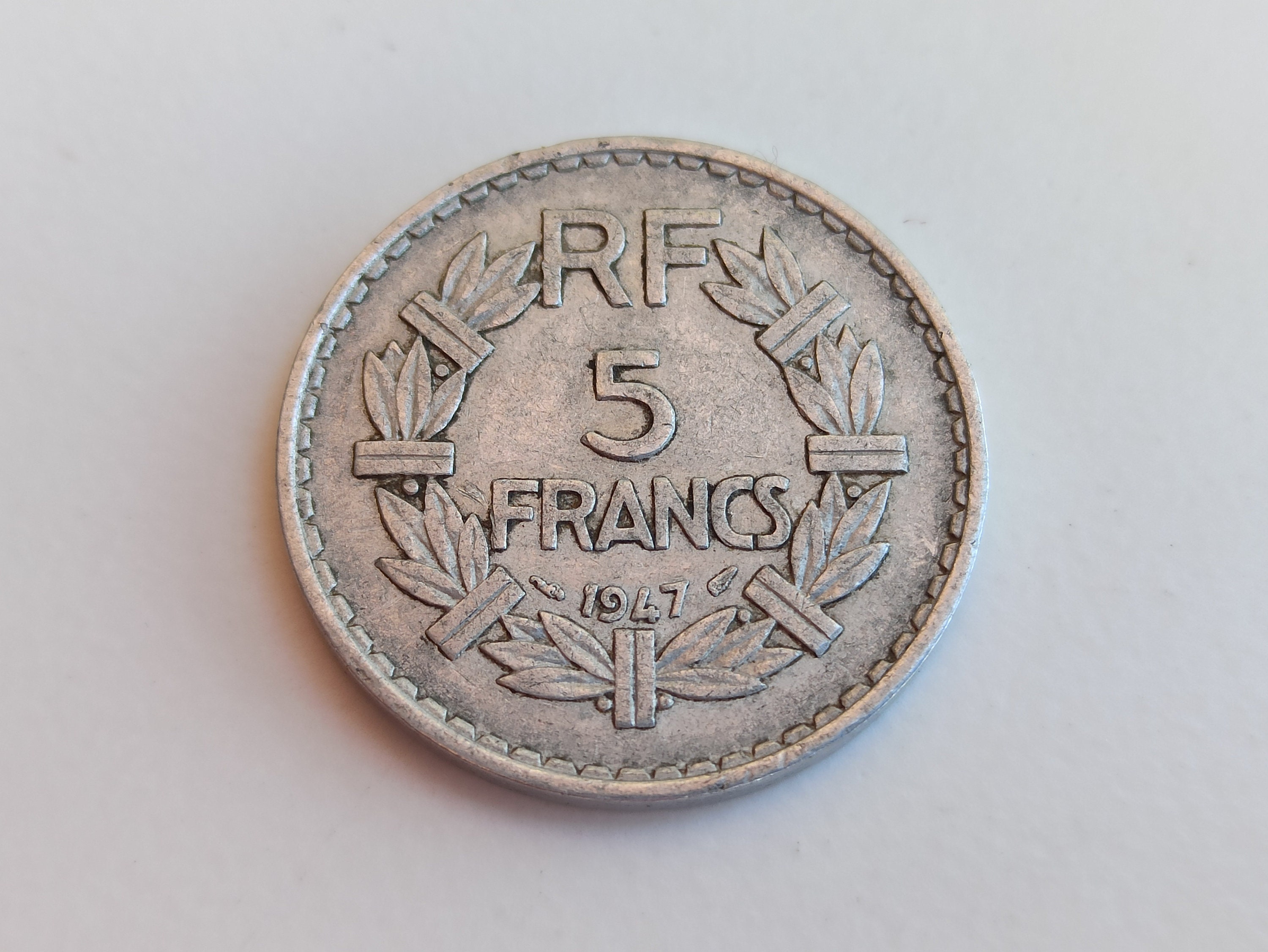 レア外貨✨　1947年　5フラン 1947 FRANCE 5 FRANCS - High Quality Coin - (975) | eBay
