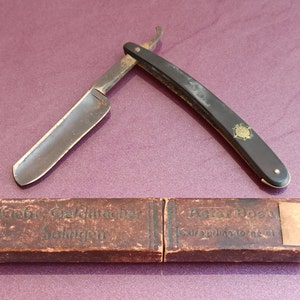 JA Henckels Straight Razor, made in Germany ca 1900  [Razor539-JAHenckelsStraightRazor] : CoinsAndMoreOnlie, Antique, Vintage  Items and Collectibles