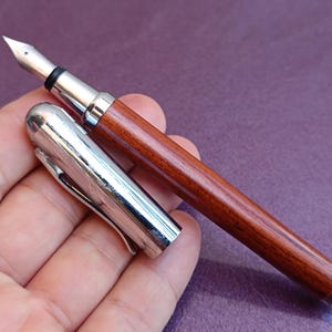 Vintage Füllfederhalter, Chrom gefüllter Füllfederhalter, Vintage Füllfederhalter, Füllfederhalter, antiker Stift, Iridiumspitze, Deutschland Füllfederhalter