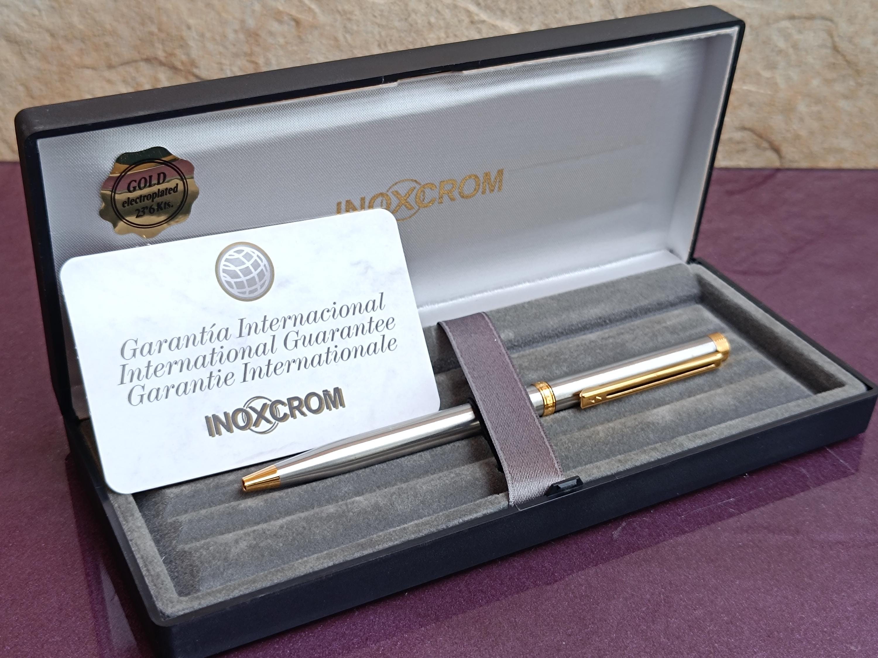 Penna A Sfera E Stilo 2-in-1 SMOOTHERPRO | Con Rotazione Antistress E Ricariche Parker | Alluminio Aerospaziale Oro | Regalo Ufficio/Scuola