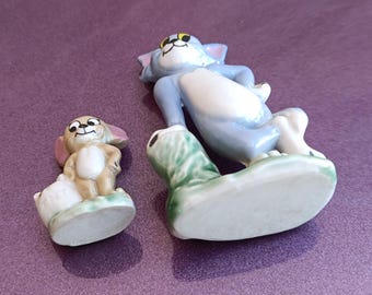 1970s Wade Tom and Jerry Porcelain Figurines, Made in England Cat