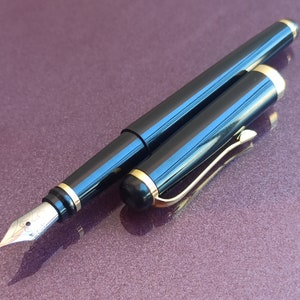 Penna stilografica, Placcato in oro, Penna stilografica vintage, Penna stilografica retrò, Penna antica, Vecchia penna stilografica, Penna a inchiostro, Penna stilografica riempita d'oro, Cina