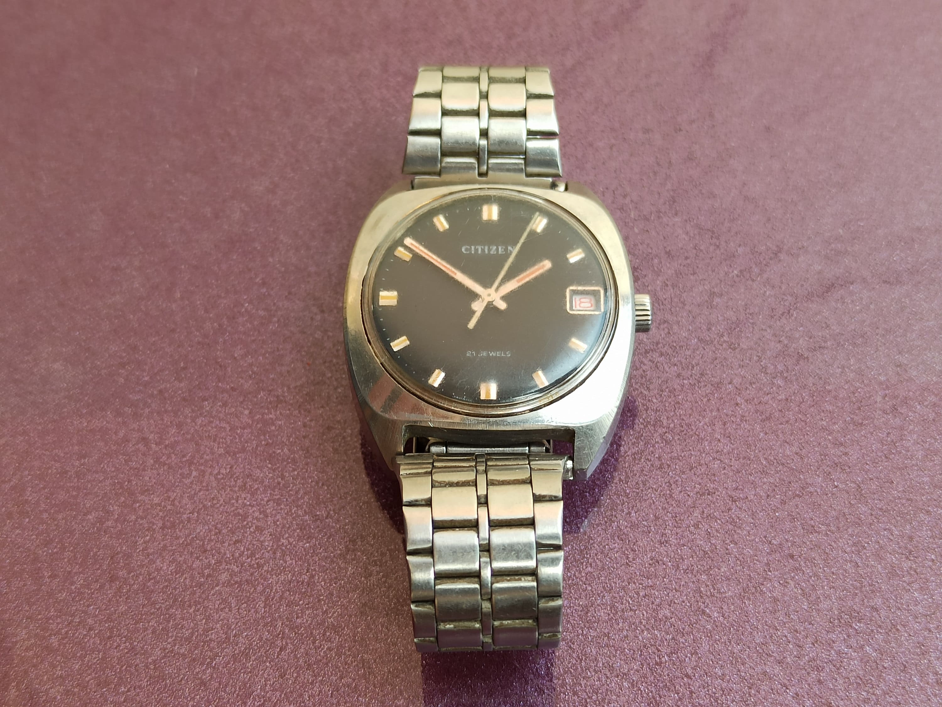 1980 Citizen Mechanical Watch, Automatic Watch, Vintage Mens
