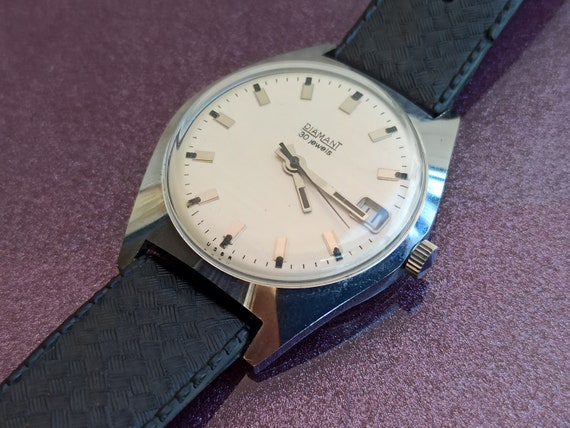 DIAMANT USSR 30 Gewels Watch, Old Mechanical Watc… - image 7