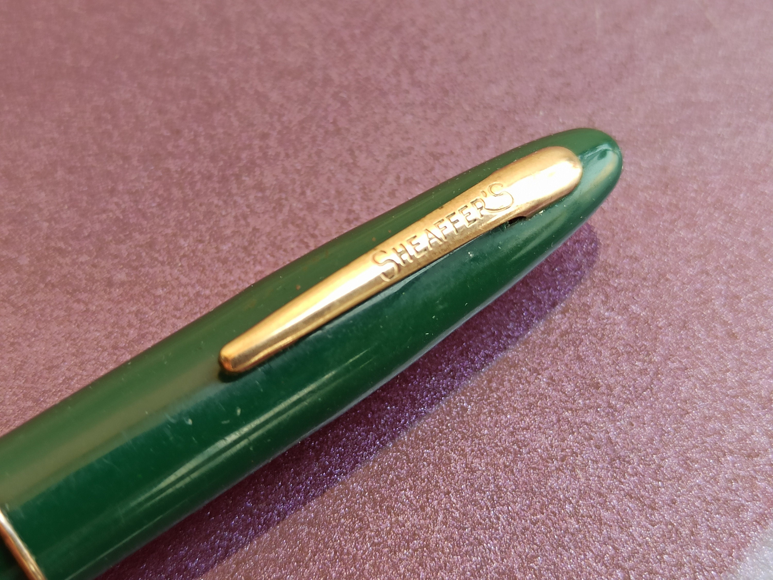 14K Gold Nib Sheaffer Fountain Pen, 585 Gold Nib, Vintage