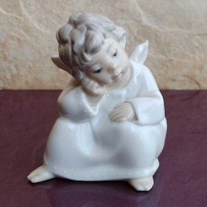 Lladro' Angioletto curioso porcellana